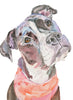 Pitbull Watercolor Print, Pit Bull Watercolor Print,  Pit Bull Giclée Dog Print, Pit Bull Wall Art, Pit Bull Gift, Dog Lover Gift