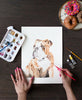 Watercolor custom pet portrait, Custom Pet Watercolor, Portrait from Photo, Custom Pet Portrait, English Bulldog Portrait