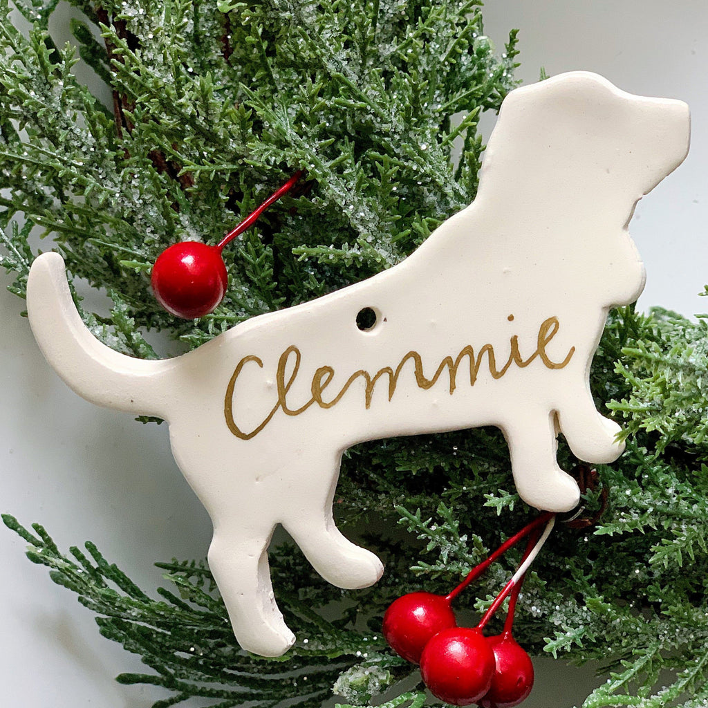 Personalized Basset Hound Ornament, Pet Memorial Ornament, Customized Dog Christmas Tree Ornament, Basset Hound Gift