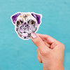 Pug Face Vinyl Sticker
