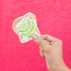 Avocado Toast Vinyl Sticker, Breakfast Sticker, Avocado Decal, Foodie Sticker, Brunch Sticker, Watercolor Laptop Sticker