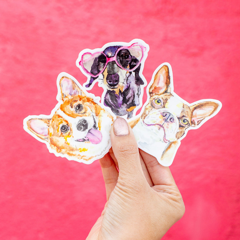 This is Fine Red Corgi Clear Stickers (Set of 3) – Corgi Things