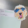 Golden Doodle Dog Fridge Magnet,