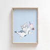 Bubble Tea Print, Boba Tea Art, Cute Cat Poster, Dorm Wall Art 8x10