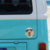 Large Golden Doodle Dog Car Magnet