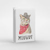 Meowdy Cat Greeting Card Set, Texas Cowboy Cat Notecard Set 6 Cards, Funny Cat Card, Texas Cat, Texas Cards Blank Inside