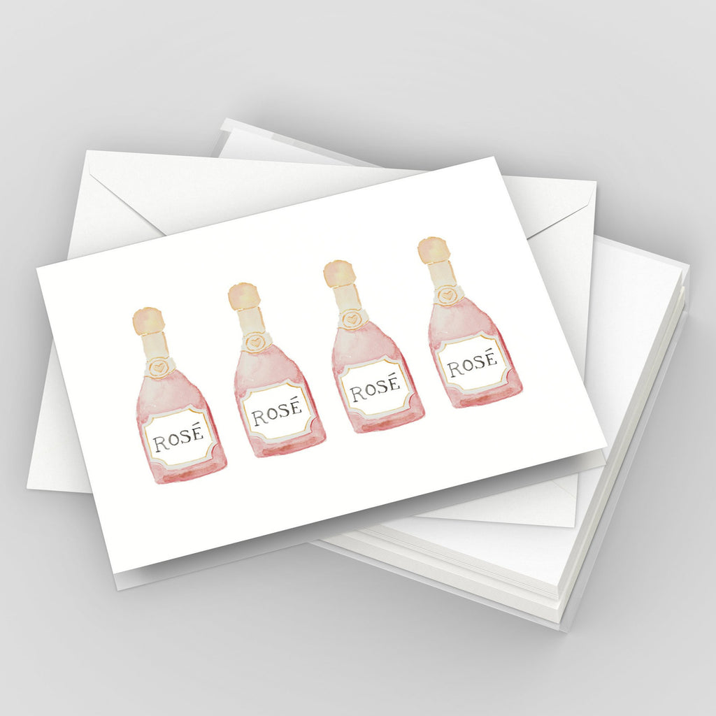 Rosé Wine Greeting Card Set